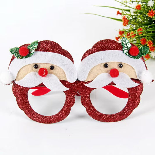 M15-Holiday Supplies Christmas Party Glasses Frame（9 Square Game）