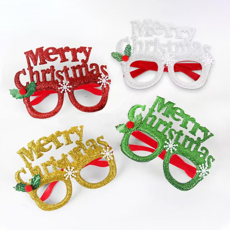 M15-Holiday Supplies Christmas Party Glasses Frame（9 Square Game）