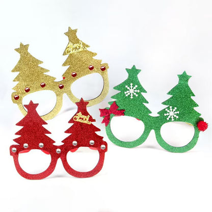 M15-Holiday Supplies Christmas Party Glasses Frame（9 Square Game）