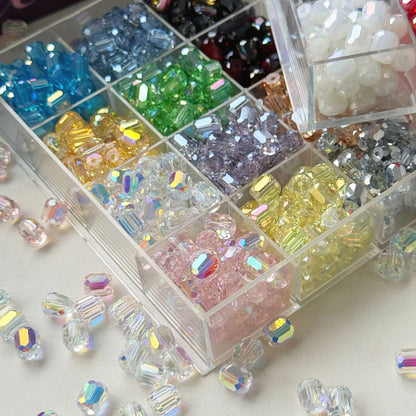 LuckBag 01-MIX Crystal beads/ Cat's eye beads/Glass beads/Irregular bead
