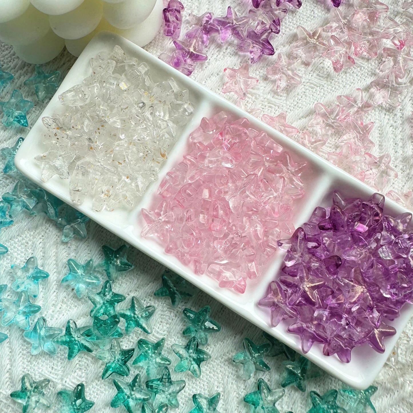 LuckBag 01-MIX Crystal beads/ Cat's eye beads/Glass beads/Irregular bead
