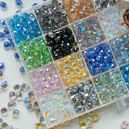 LuckBag 01-MIX Crystal beads/ Cat's eye beads/Glass beads/Irregular bead