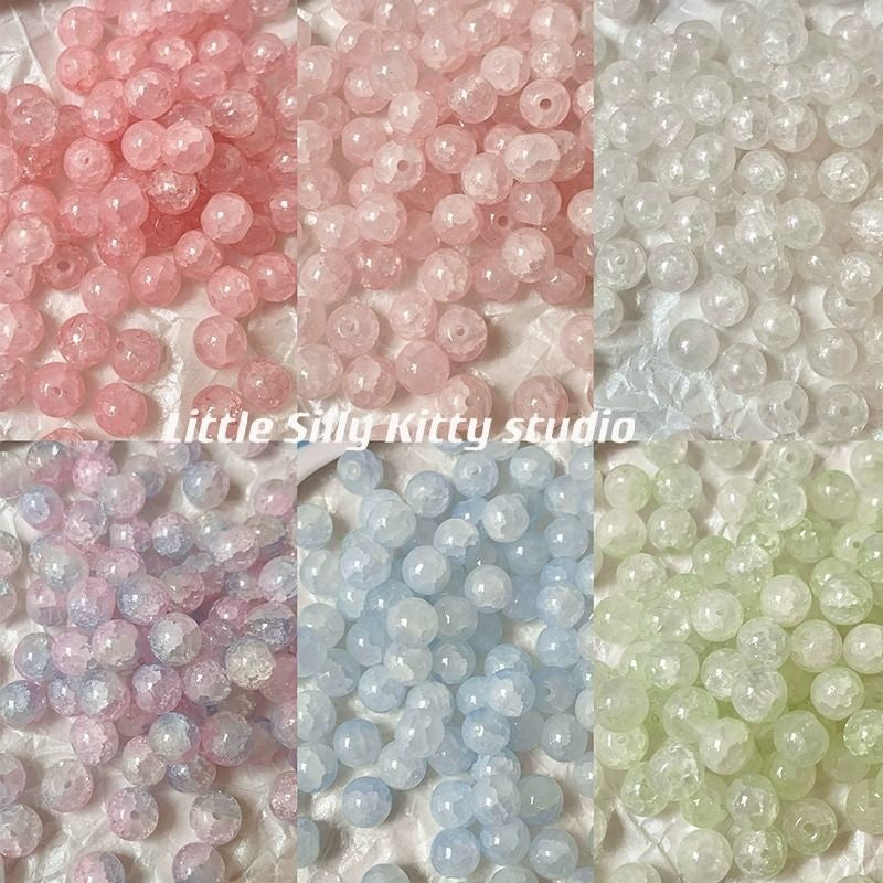 LuckBag 01-MIX Crystal beads/ Cat's eye beads/Glass beads/Irregular bead